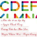 Hướng dẫn sử dụng Font chữ chuẩn của Tiểu học