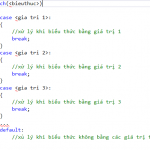 Cấu trúc switch – case