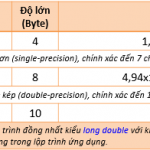 Các kiểu dữ liệu cơ bản trong ngôn ngữ C/C++
