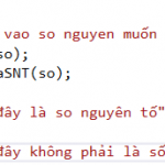Cách sử dụng hàm trong lập trình
