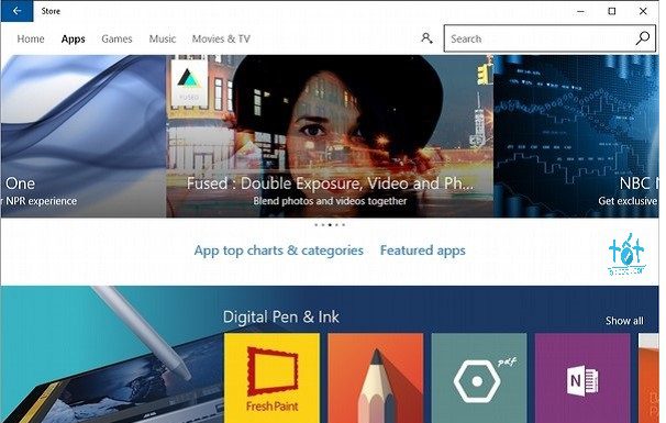 Giới thiệu tính năng Universal Apps trên Window 10