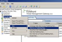 Hướng dẫn Public Mail Server trên TMG