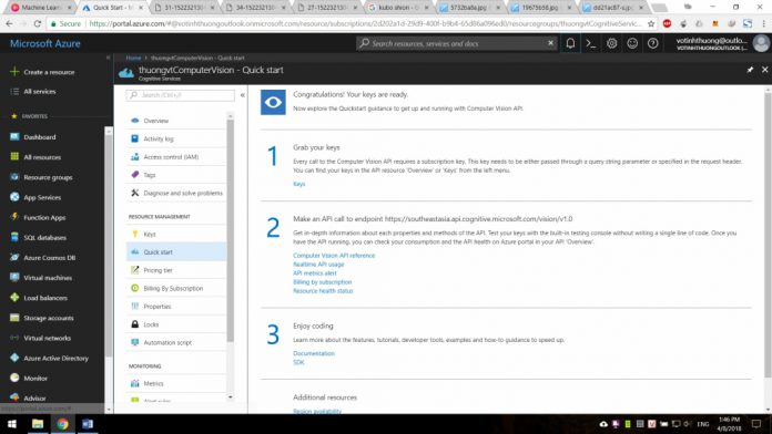 Microsoft Cognitive Services on Azure – Computer Vision - sinhvientot.net