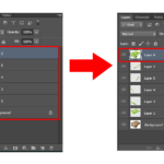 Phím tắt gộp layer trong Photoshop