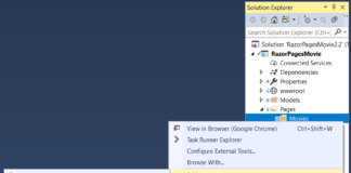 Hướng dẫn tạo Model với ngôn ngữ Razor trong ASP.NET Core trên Visual Studio