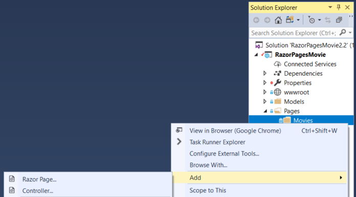 Hướng dẫn tạo Model với ngôn ngữ Razor trong ASP.NET Core trên Visual Studio