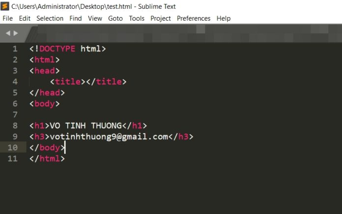 Hướng dẫn Build System chạy HTML trong Sublime Text 3 - sinhvientot.net